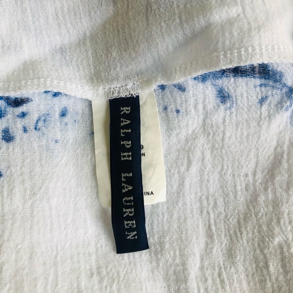 Ralph Lauren Blue Label boho long sleeved white and blue top size Small - Picture 7 of 14